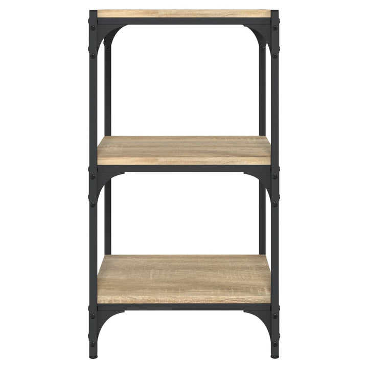 Bokhylla Sonoma-Ek 40X33X70,5 Cm Konstruerat Trä Och Stål