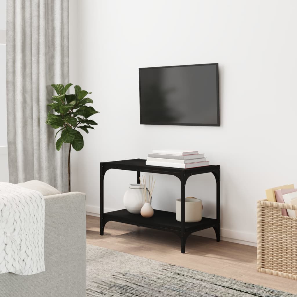 Tv-Bänk Sonoma-Ek 100X33X41 Cm Konstruerat Trä Och Stål