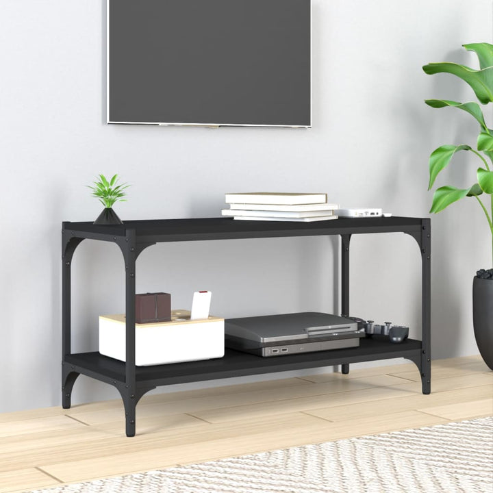 Tv-Bänk Sonoma-Ek 100X33X41 Cm Konstruerat Trä Och Stål