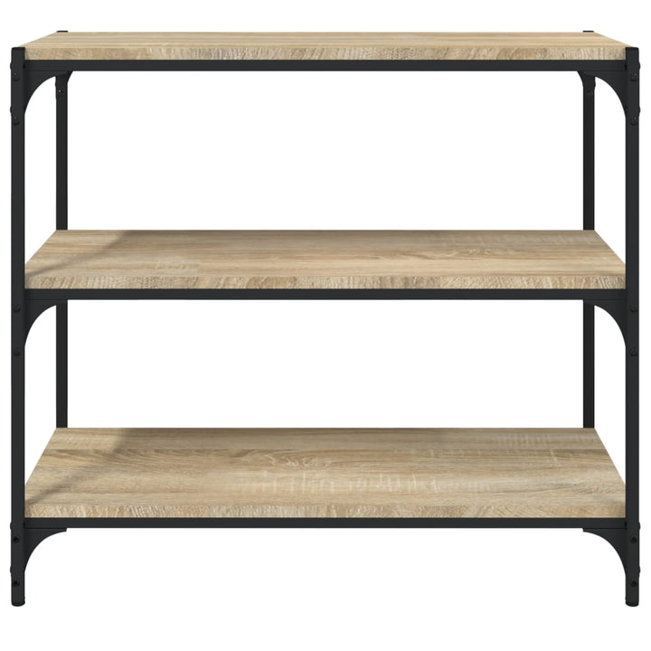 Bokhylla Sonoma-Ek 80X33X70,5 Cm Konstruerat Trä Och Stål