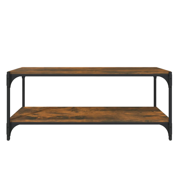 Tv-Bänk 100X33X41 Cm Konstruerat Trä Och Stål