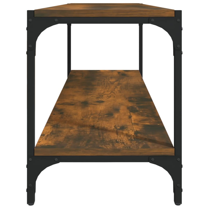 Tv-Bänk 100X33X41 Cm Konstruerat Trä Och Stål