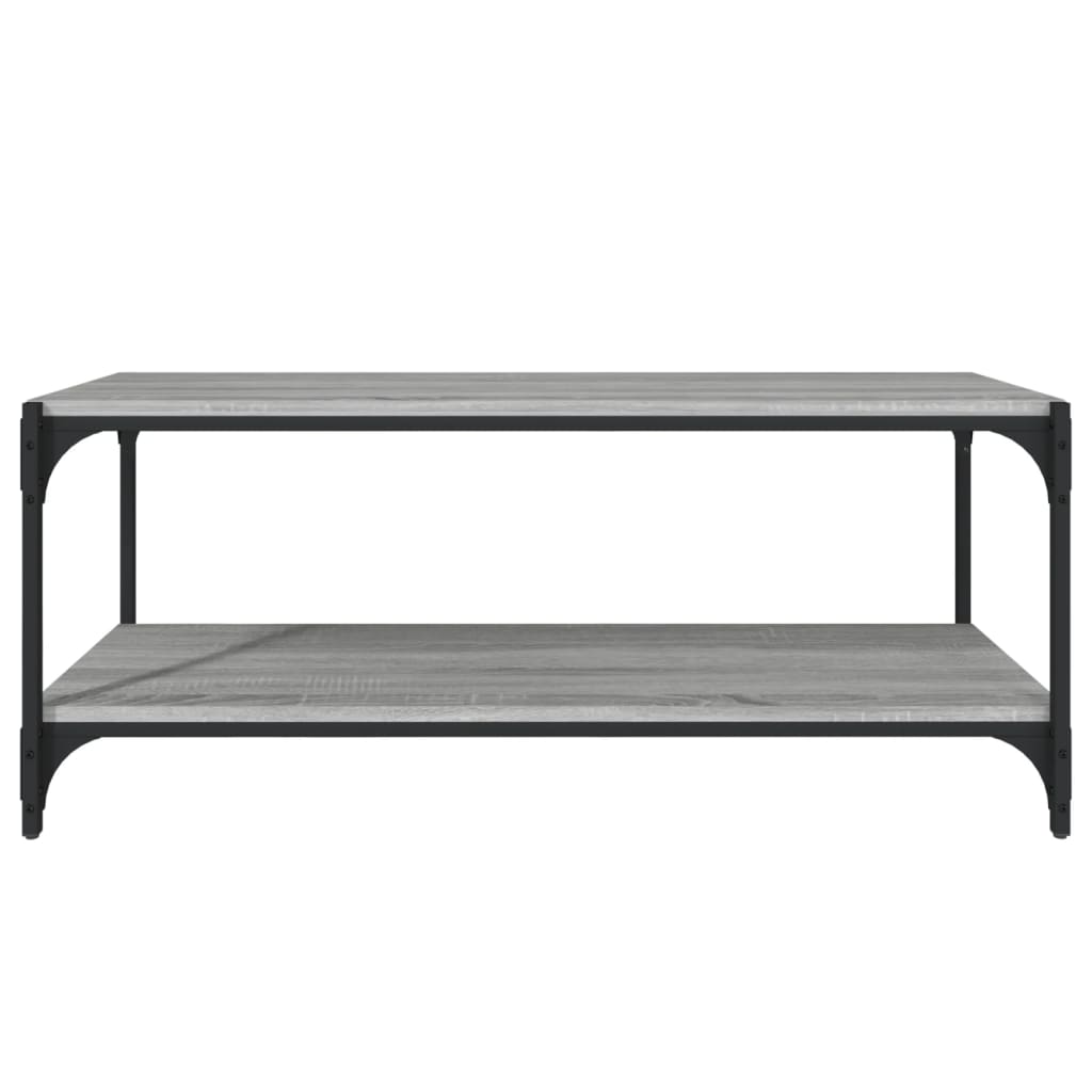 Tv-Bänk 100X33X41 Cm Konstruerat Trä Och Stål