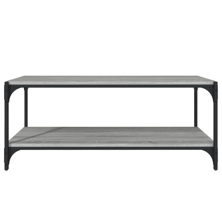 Tv-Bänk 100X33X41 Cm Konstruerat Trä Och Stål