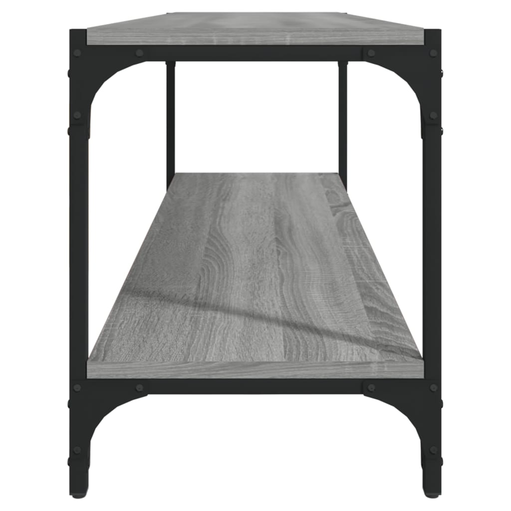 Tv-Bänk 100X33X41 Cm Konstruerat Trä Och Stål