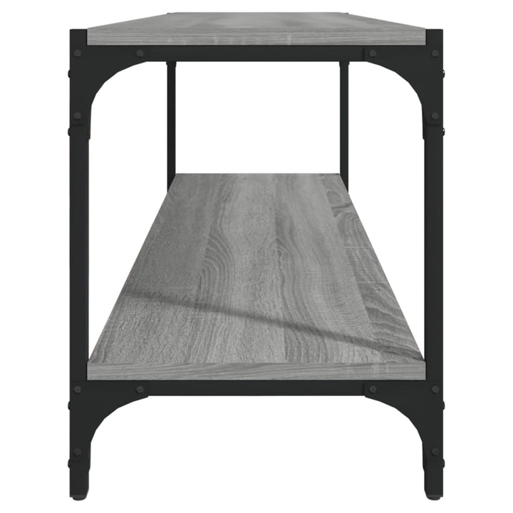 Tv-Bänk 100X33X41 Cm Konstruerat Trä Och Stål