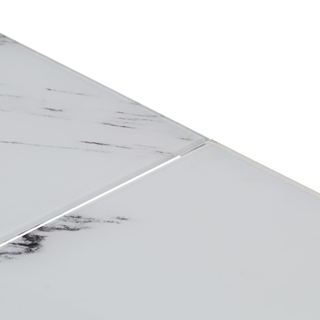 Soffbord Silver Rostfritt Stål Och Härdat
