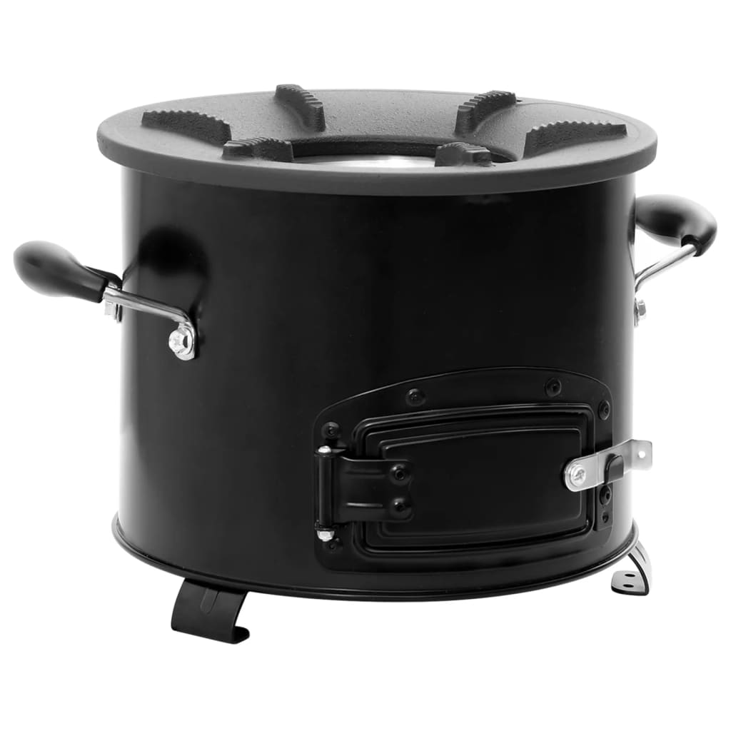 Vedeldad Campingspis Svart 36X26X22,5 Cm Metall
