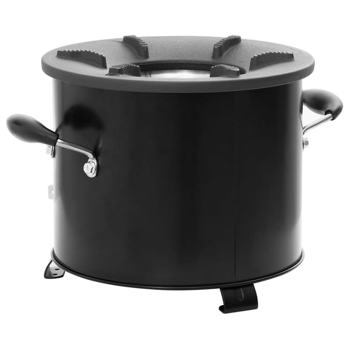 Vedeldad Campingspis Svart 36X26X22,5 Cm Metall