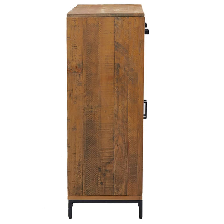 Skoskåp 75X40X110 Cm Massiv Furu