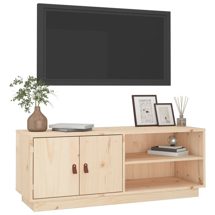 Tv-Bänk 105X34X40 Cm Massiv Furu