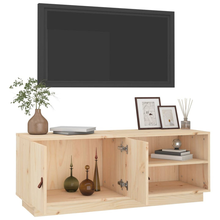 Tv-Bänk 105X34X40 Cm Massiv Furu
