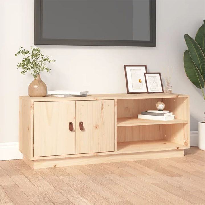 Tv-Bänk 105X34X40 Cm Massiv Furu