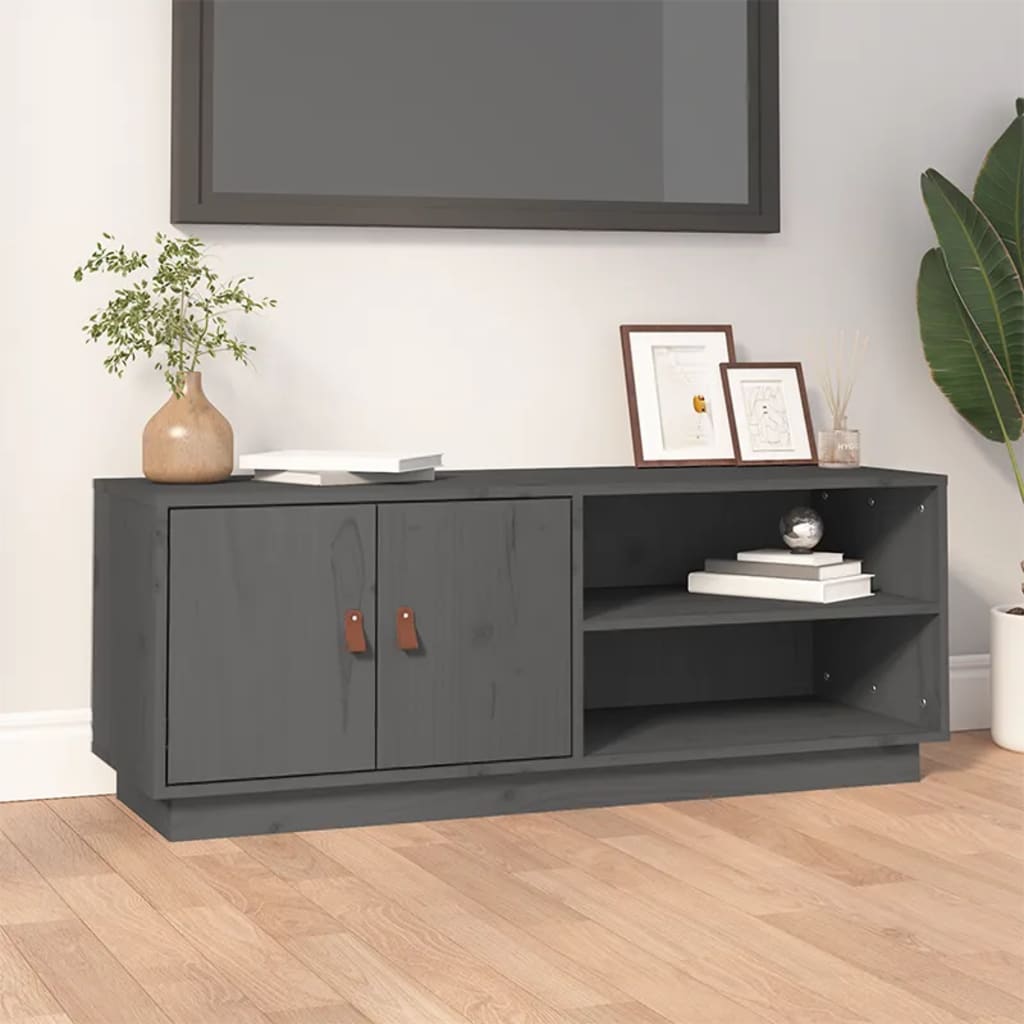 Tv-Bänk 105X34X40 Cm Massiv Furu