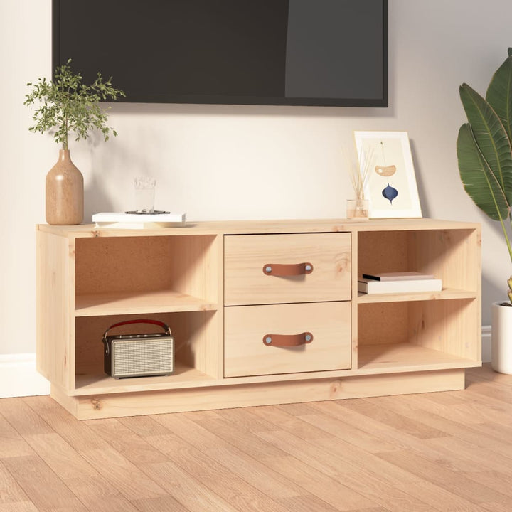 Tv-Bänk 100X34X40 Cm Massiv Furu