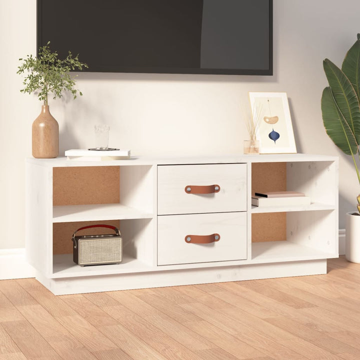Tv-Bänk 100X34X40 Cm Massiv Furu