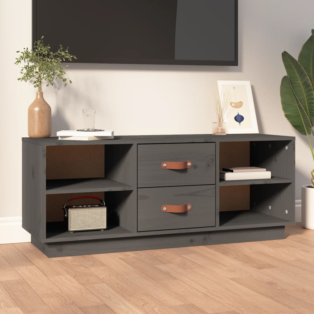 Tv-Bänk 100X34X40 Cm Massiv Furu