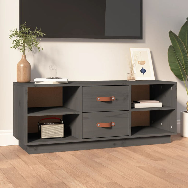 Tv-Bänk 100X34X40 Cm Massiv Furu