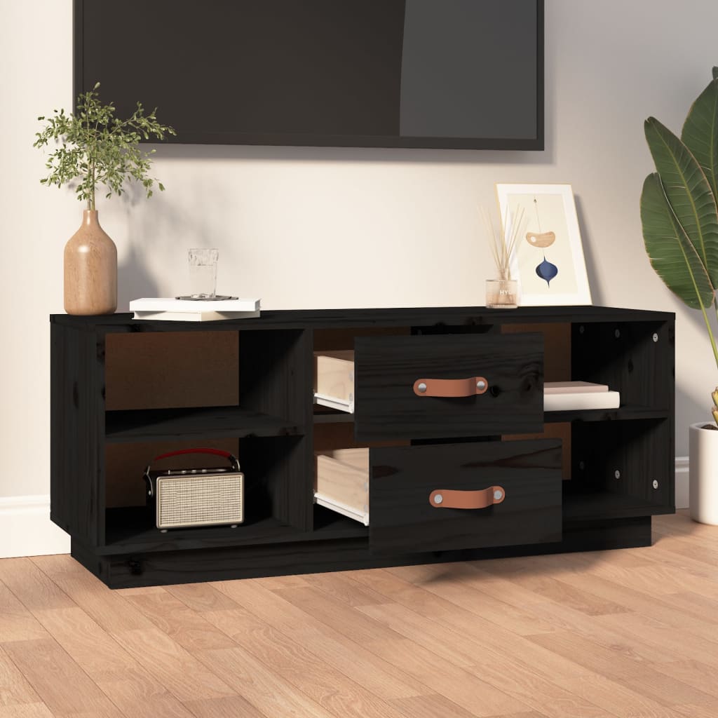 Tv-Bänk 100X34X40 Cm Massiv Furu