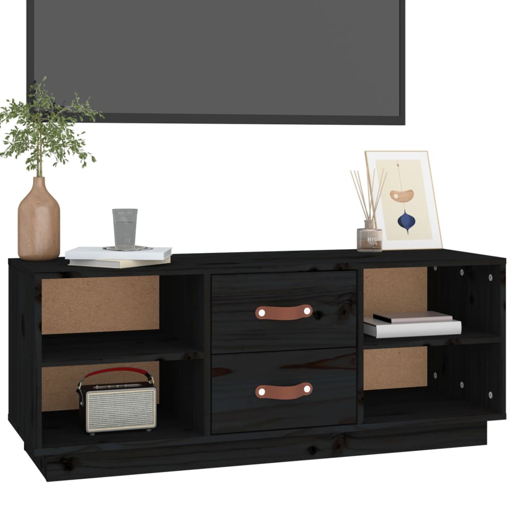 Tv-Bänk 100X34X40 Cm Massiv Furu