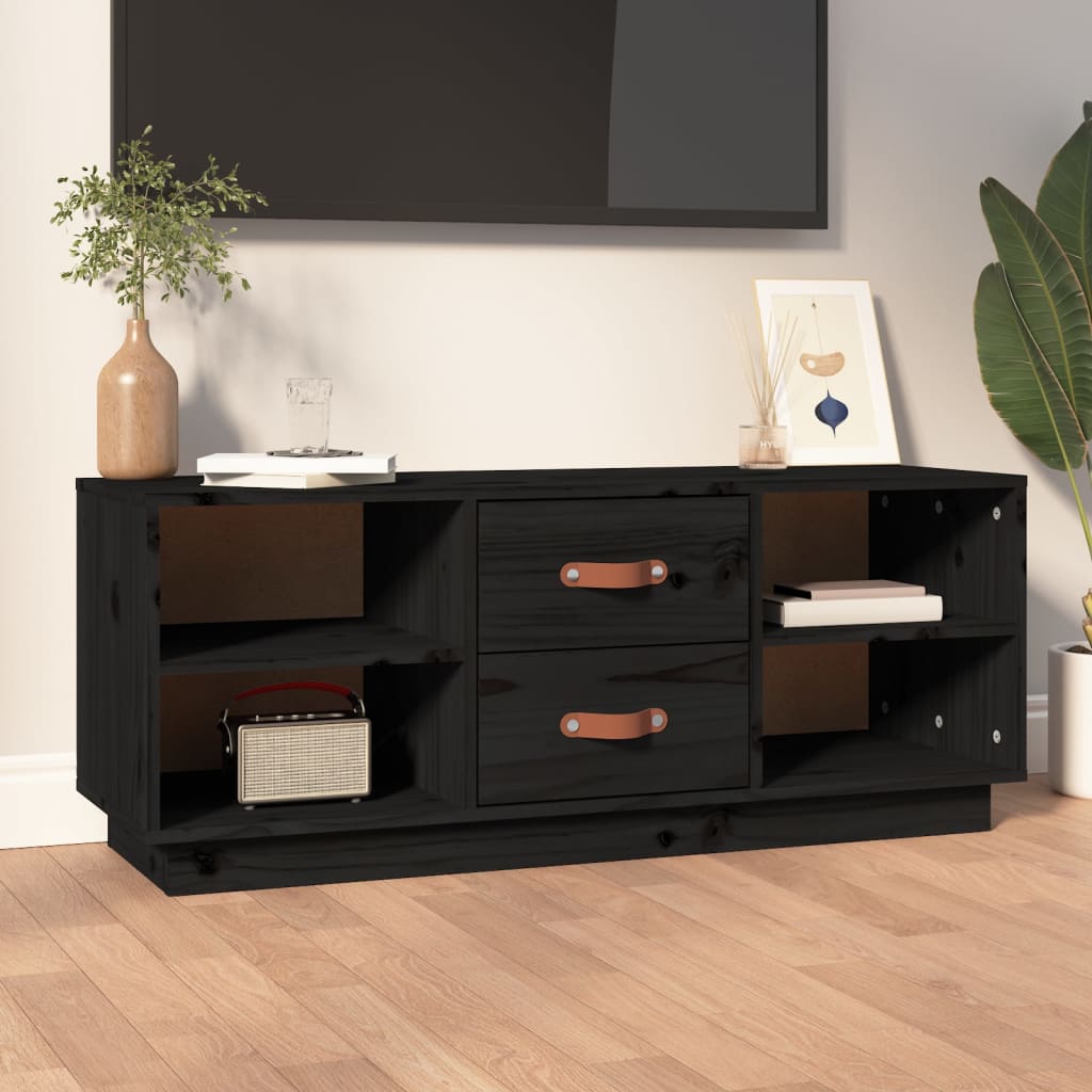 Tv-Bänk 100X34X40 Cm Massiv Furu