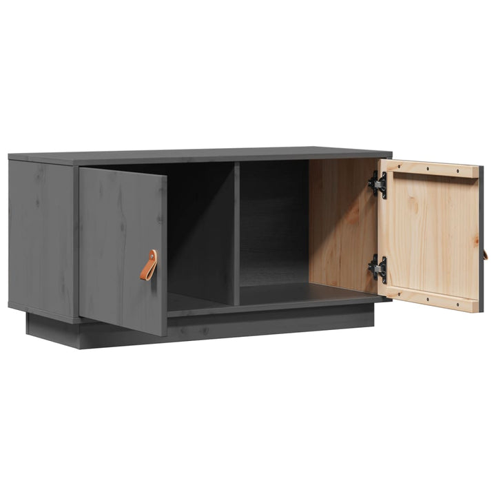 Tv-Bänk 80X34X40 Cm Massiv Furu