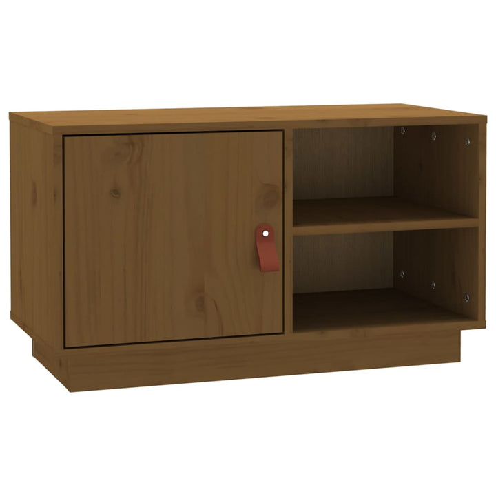 Tv-Bänk 70X34X40 Cm Massiv Furu