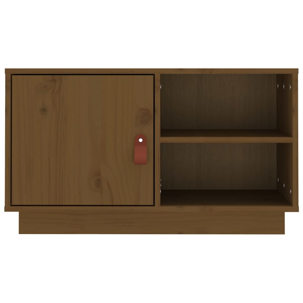 Tv-Bänk 70X34X40 Cm Massiv Furu