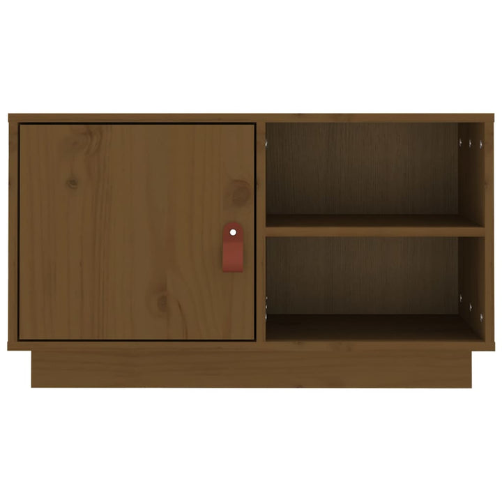 Tv-Bänk 70X34X40 Cm Massiv Furu