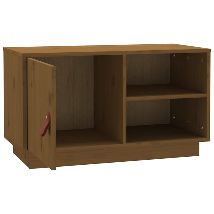 Tv-Bänk 70X34X40 Cm Massiv Furu