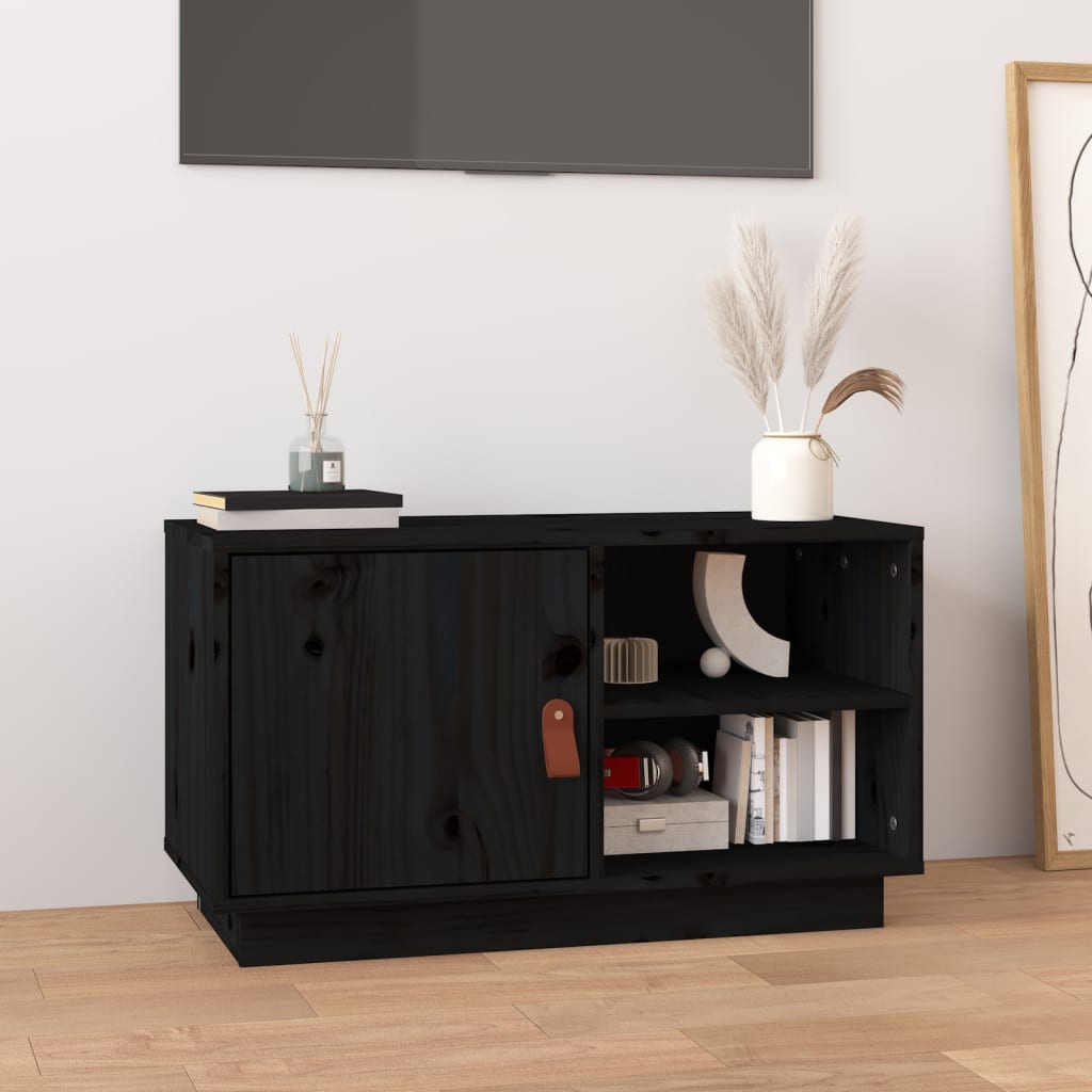 Tv-Bänk 70X34X40 Cm Massiv Furu