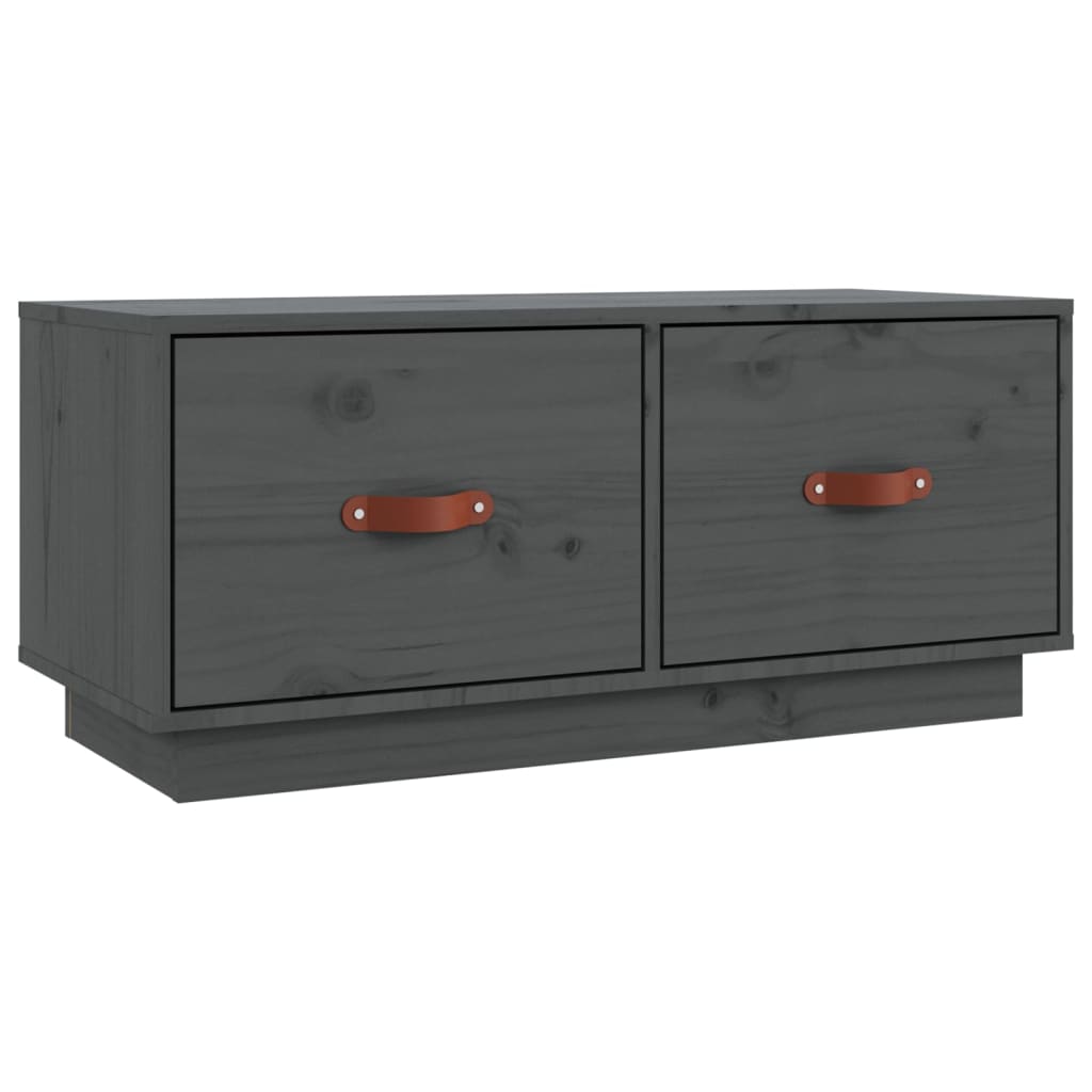 Tv-Bänk 80X34X35 Cm Massiv Furu