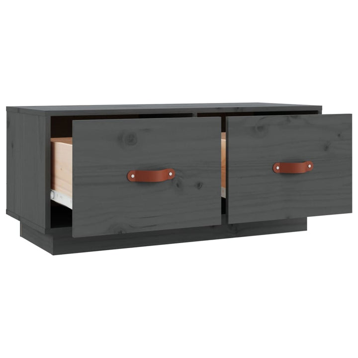 Tv-Bänk 80X34X35 Cm Massiv Furu