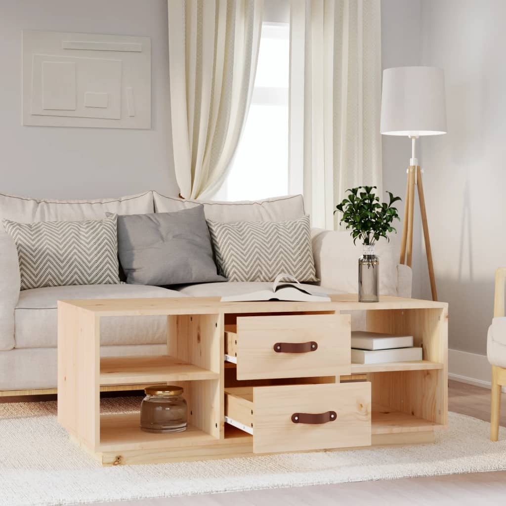 Soffbord 100X50X41 Cm Massivt Furu