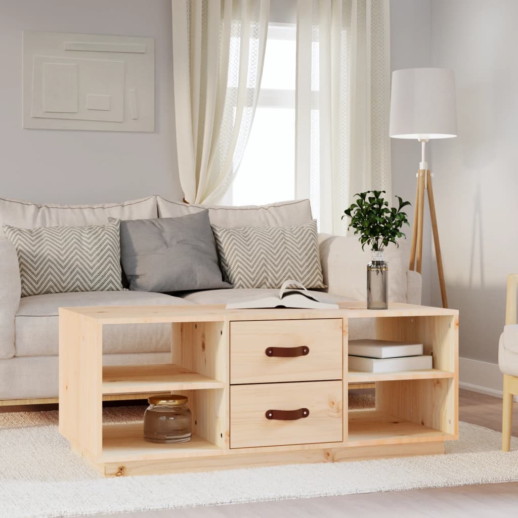 Soffbord 100X50X41 Cm Massivt Furu