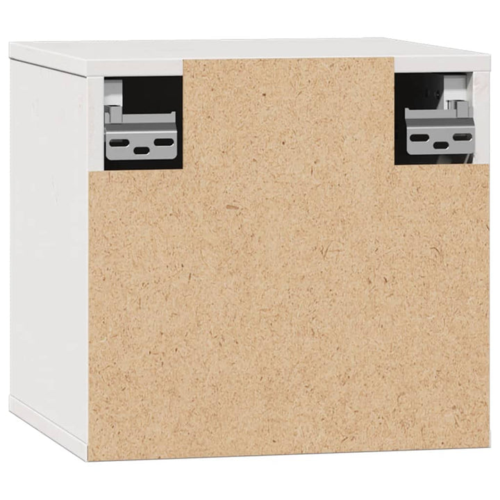 Väggskåp 2 St 31,5X30X30 Cm Massiv Furu