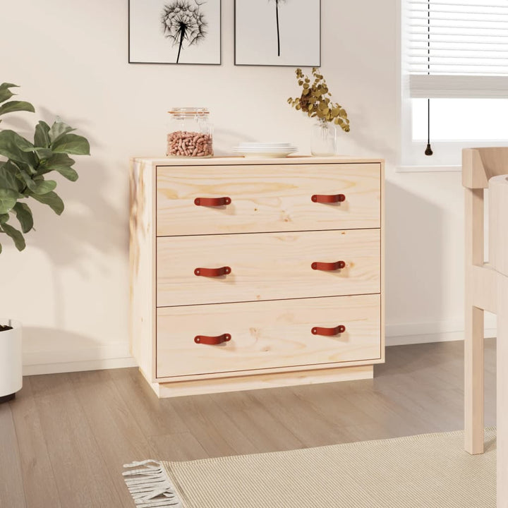 Skänk 80X40X75 Cm Massiv Furu