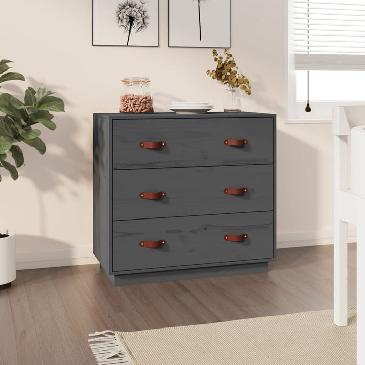 Skänk 80X40X75 Cm Massiv Furu