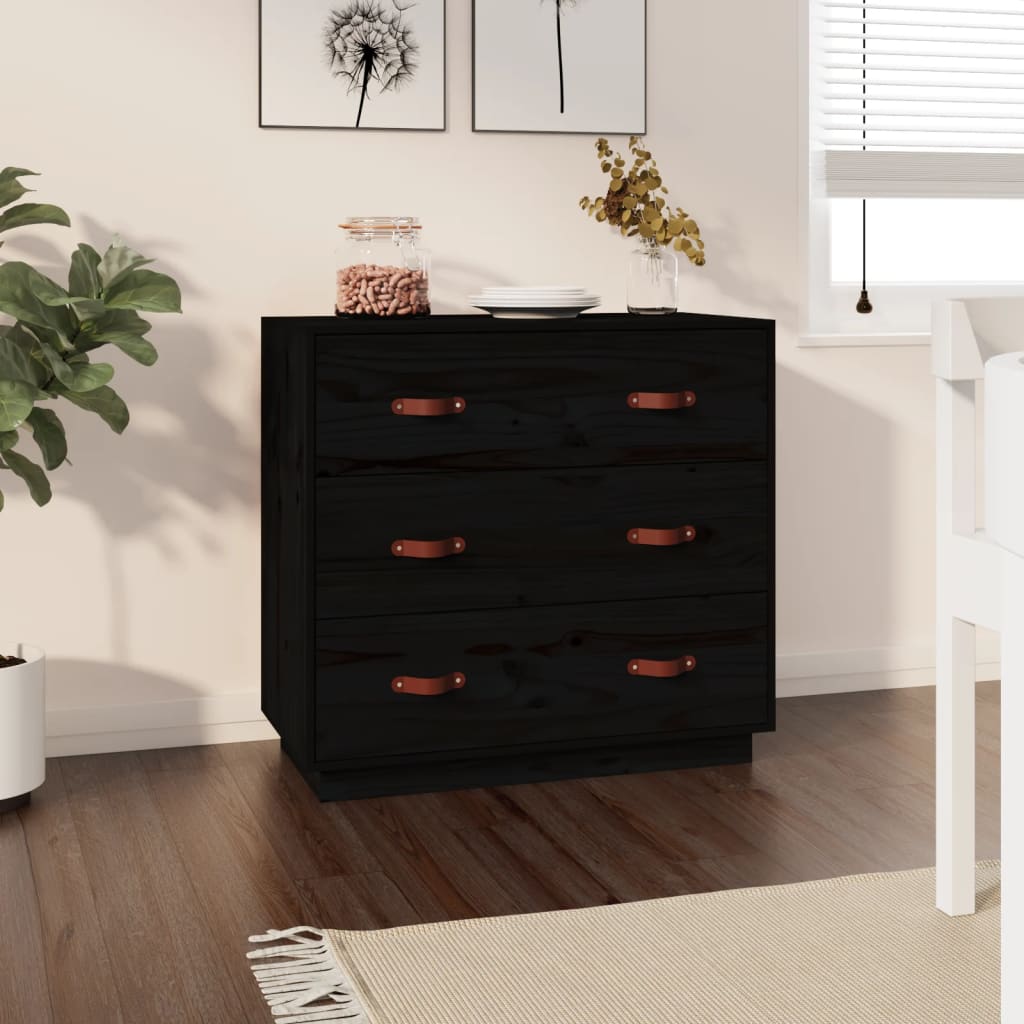 Skänk 80X40X75 Cm Massiv Furu