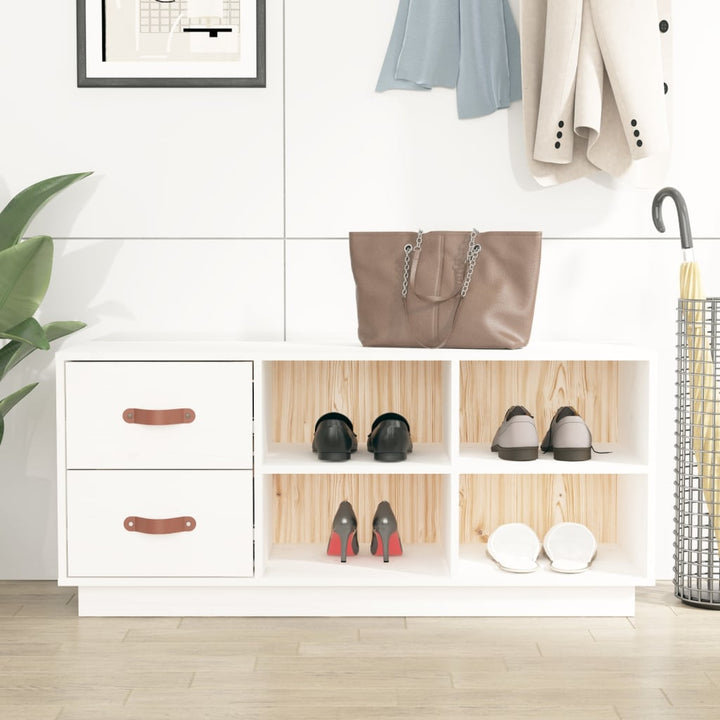 Skobänk 100X34X45 Cm Massiv Furu