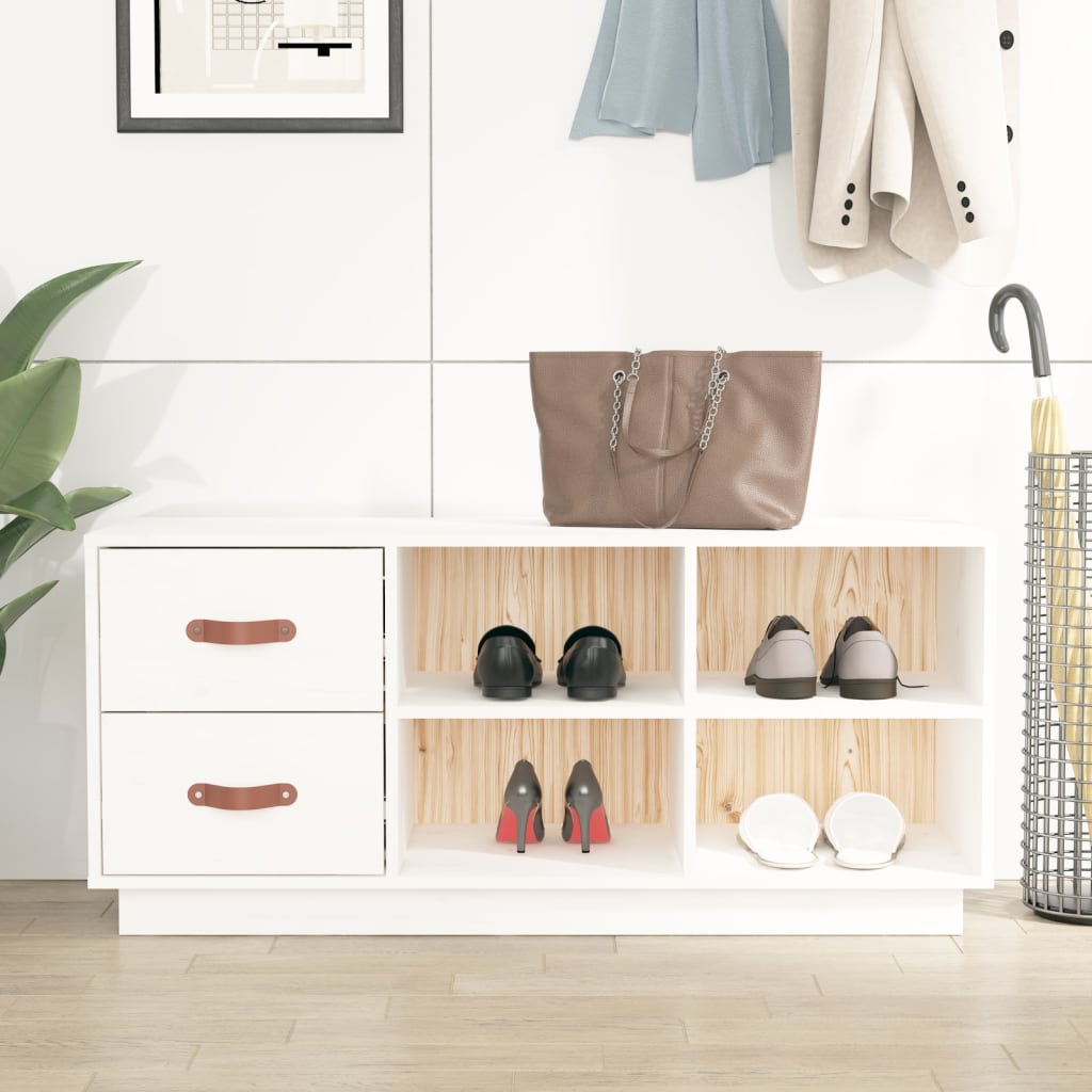 Skobänk 100X34X45 Cm Massiv Furu