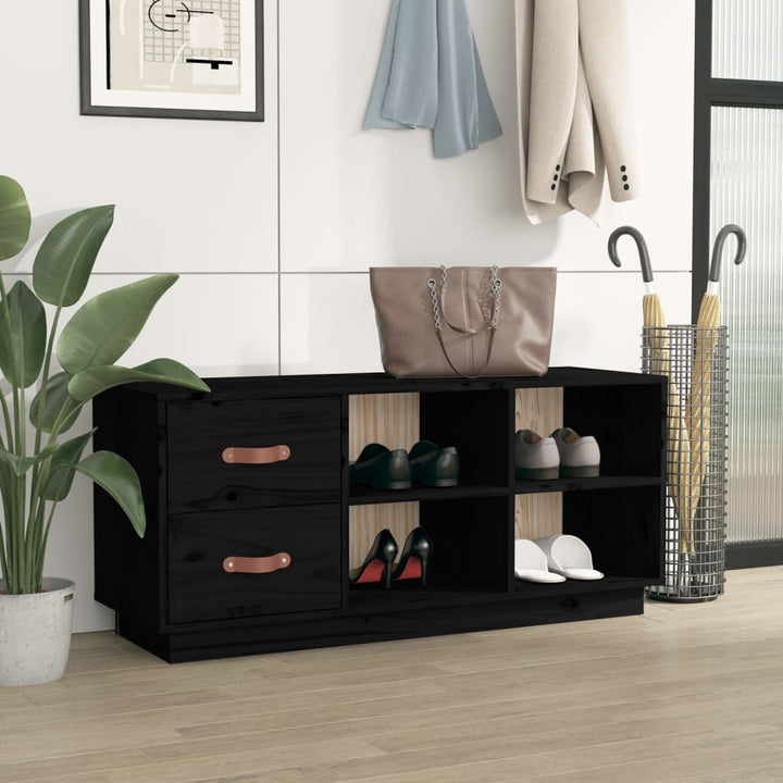 Skobänk 100X34X45 Cm Massiv Furu