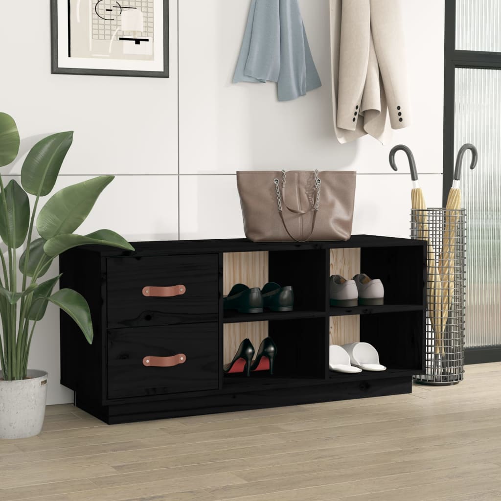 Skobänk 100X34X45 Cm Massiv Furu