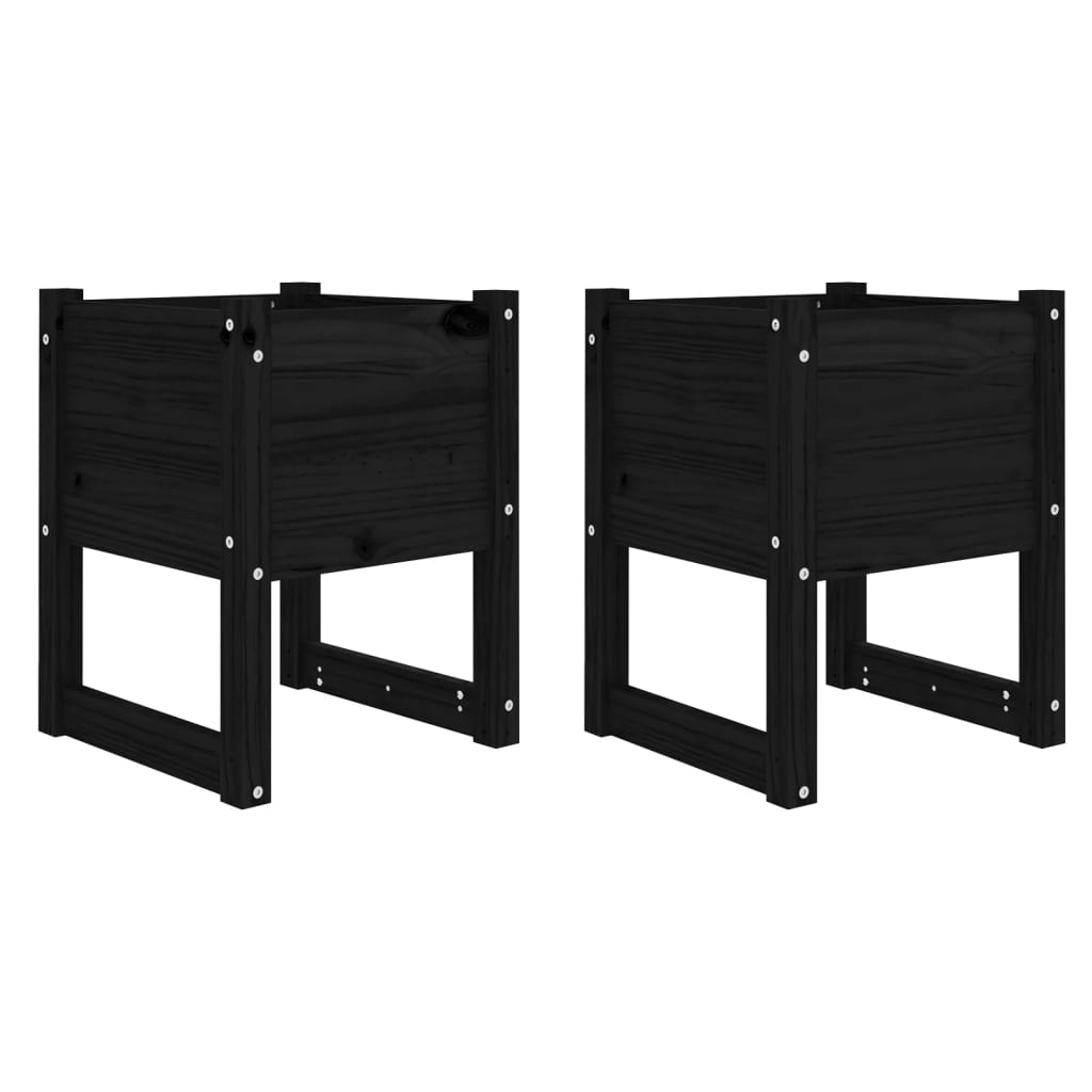 Odlingslådor 2 St 40X40X52,5 Cm Massiv Furu 1