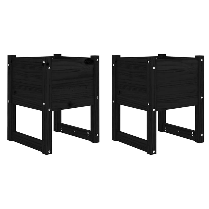 Odlingslådor 2 St 40X40X52,5 Cm Massiv Furu 1