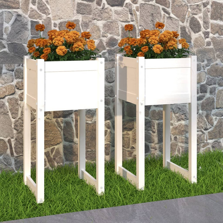 Odlingslådor 2 St 40X40X52,5 Cm Massiv Furu 1