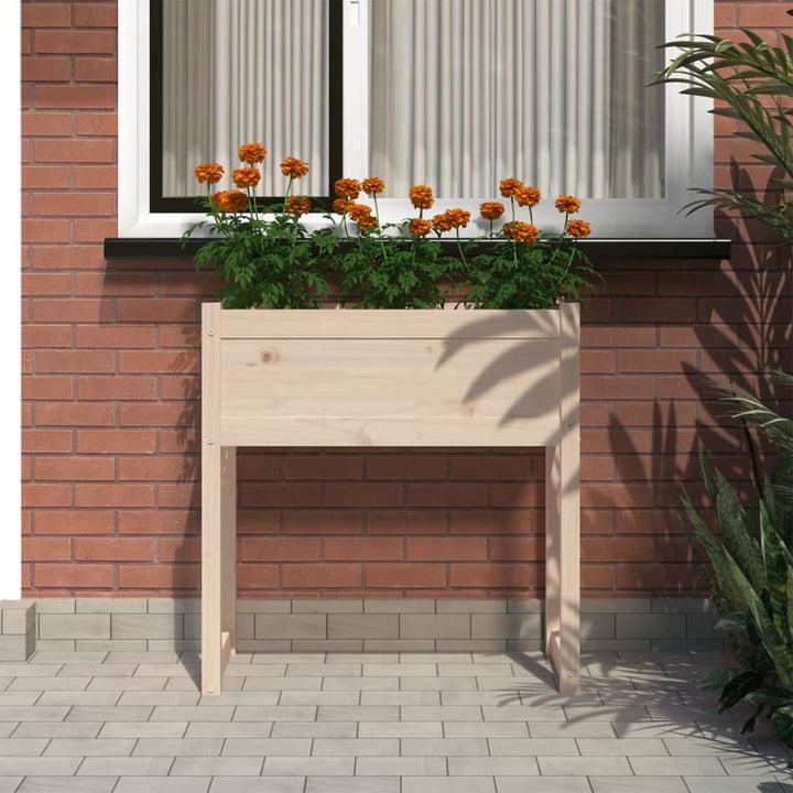Odlingslåda 78X40X81 Cm Massiv Furu