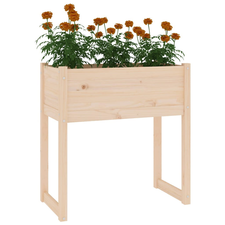 Odlingslåda 78X40X81 Cm Massiv Furu