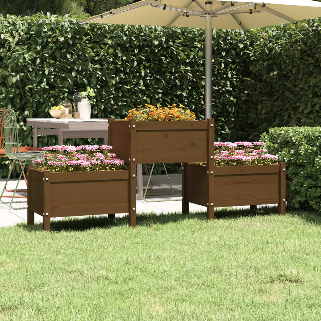 Skrivbord 245,5X44X75 Cm Massiv Furu