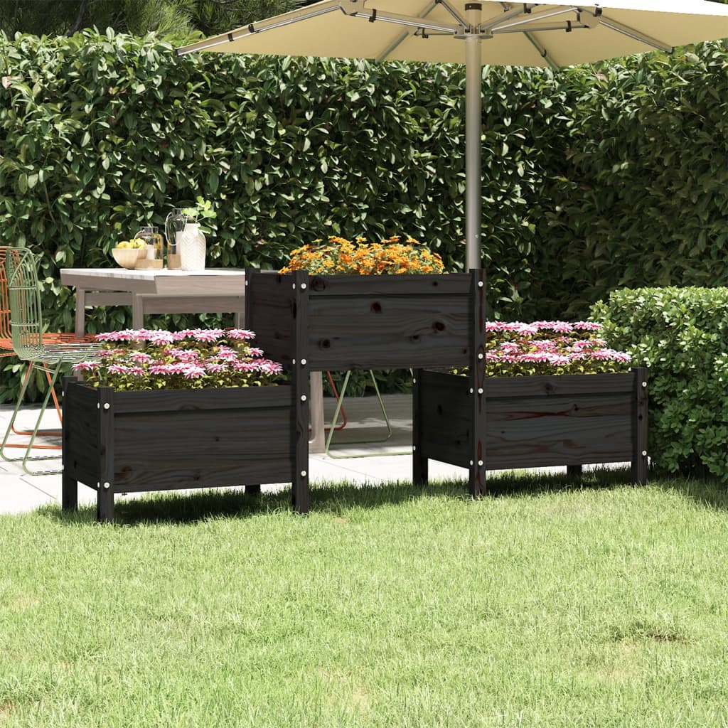 Skrivbord 245,5X44X75 Cm Massiv Furu